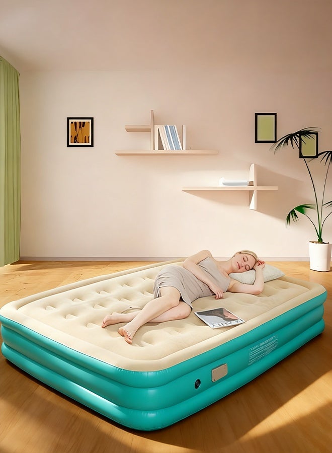 Household inflatable bed, outdoor camping tent bed, inflatable bed, automatic inflation mattress, elevated and thickened inflatable bed - Image 1