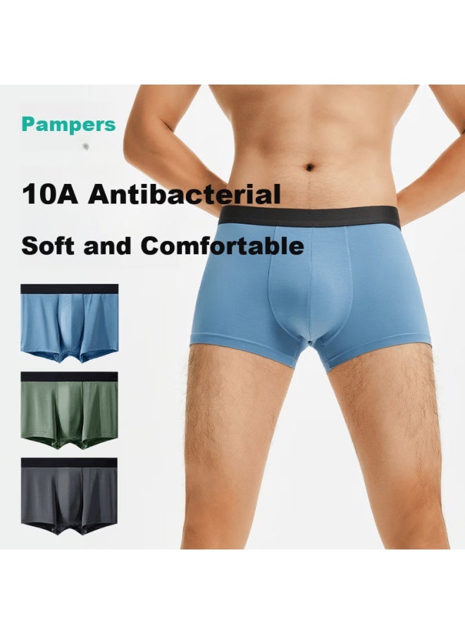 Briars 60s Modal Men's Underwear 10a Antibacterial Crotch Seamless Boxer Ice Silk Breathable 2XL 3-pack - Image 1