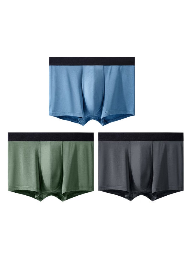 Briars 60s Modal Men's Underwear 10a Antibacterial Crotch Seamless Boxer Ice Silk Breathable 2XL 3-pack - Image 4