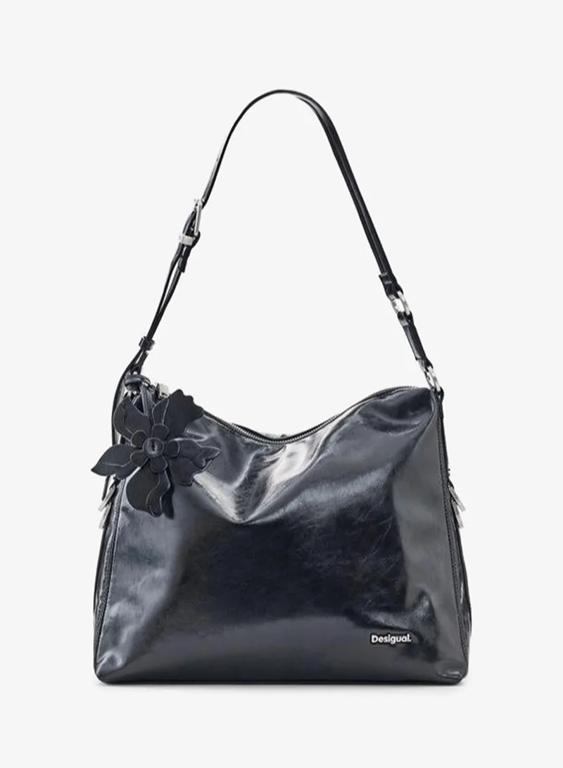 Large faux leather bag