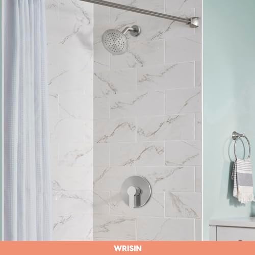 WRISIN Shower Faucet Set Brushed Nickel, Shower Valve Kit with 6 Inch Showerhead - Image 2