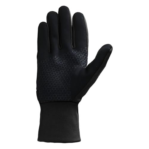 Timberland Men’s Colorblock Conductive Gloves - Palm Fleece Backed, Water Resistant, Touchscreen, Warm Winter Handwear Grip, Black, Small-Medium - Image 2