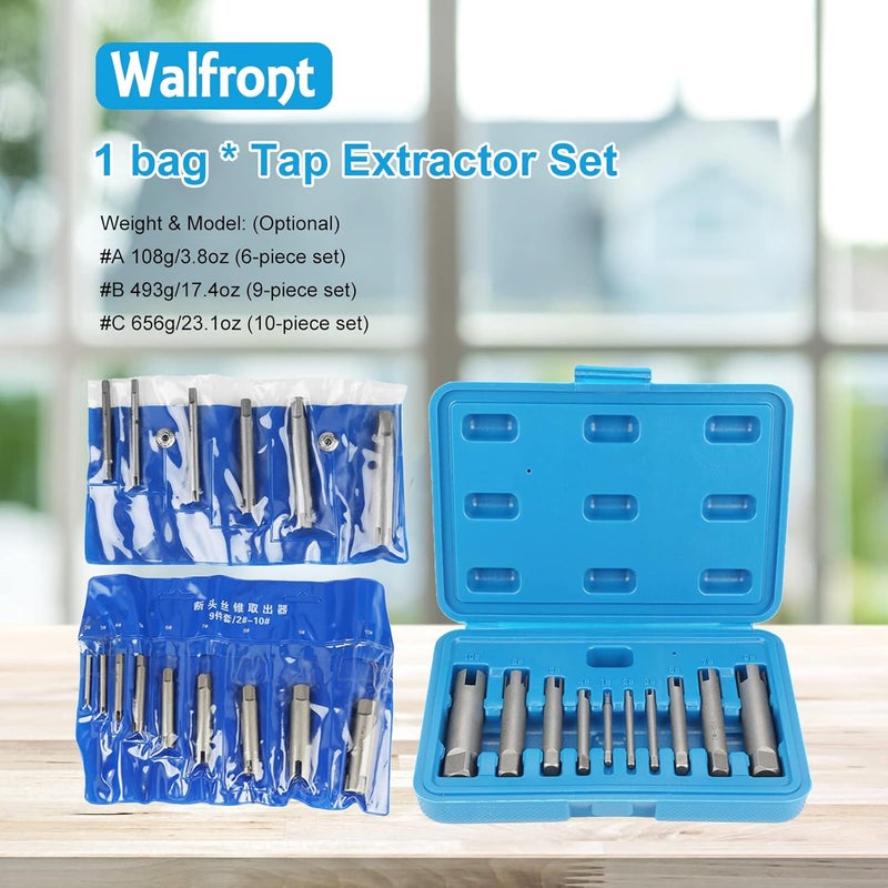 Wal front 10 Pcs Tap Extractor Set Broken Head Screw Remover Steel Screw Remover Tool 3 Types - Image 3