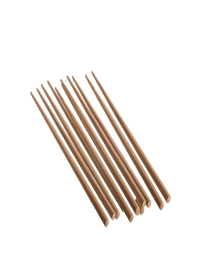 ProKitchen.Homes Prokitchen Wooden Chopsticks, Reusable Chopstick Set, Lightweight, Durable, and Easy to Use, Chopsticks for Sushi, Noodles, Fried Rice (10 Piece Brown Set) - Image 1