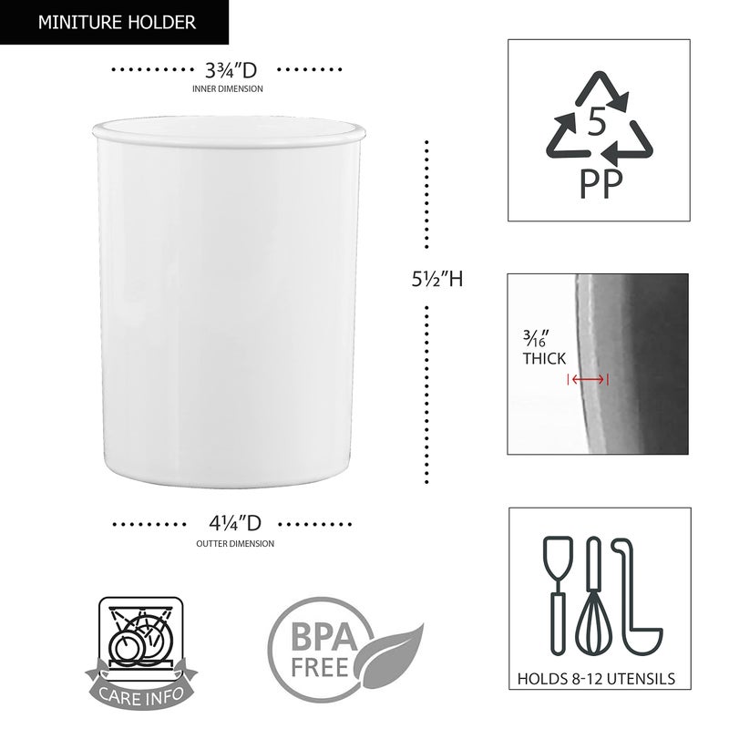 Reston Lloyd Multipurpose Utensil/Crock Holders Organize Wide Variety of Sizes of Utensils & Tools  Includes Extra Large  Large  & Miniature - Image 3