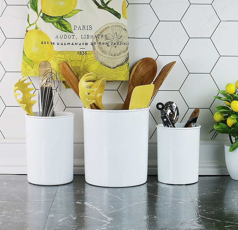 Reston Lloyd Multipurpose Utensil/Crock Holders Organize Wide Variety of Sizes of Utensils & Tools  Includes Extra Large  Large  & Miniature - Image 2