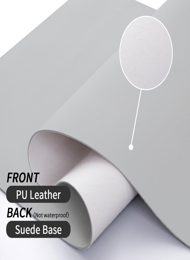 Bloss Leather Desk Pad and Keyboard Wrist Rest, Large Mouse Pad + Keyboard Pad+Mouse Wrist Support, Non-Slip Desk Mat Protector for Office, Home(31.5×15.7 Inches, Light Grey) - Image 4