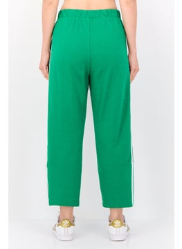 adidas Originals Women Sportswear Fit Brand Logo Outdoor Sweatpants, Green  - Image 3