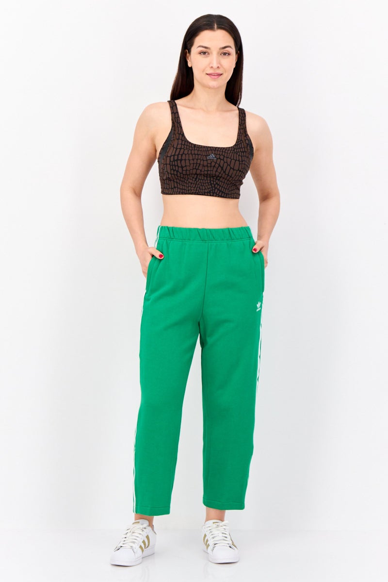 adidas Originals Women Sportswear Fit Brand Logo Outdoor Sweatpants, Green  - Image 4