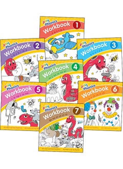 Jolly Phonics Workbooks 1-7: in Precursive Letters (British English edition)  - Image 1