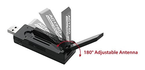 Edimax Wi-Fi 5 802.11ac AC1750, Dual-Band 2.4/5GHz Adapter for PC, Wireless AC USB 3.0 Adapter Dongle w/ Foldaway Antenna, Up to 1750Mbps Transfer, Win11 Plug-n-Play, Mac OS, Linux, EW-7833UAC - Image 2