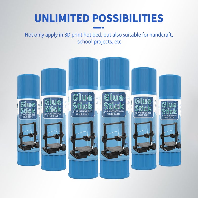 3D Printer Glue Sticks PVP Solid Glue Sticks Washable for Hot Bed Platform Glass Plate Easy Removing 3PCS Red - Image 4