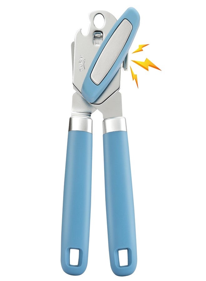 Vayvnt Heavy Duty Manual Can Opener with Magnet and Bottle Opener, Vayvnt Stainless Steel Can Opener, Oversized Handle Easy Use, Multifunctional Kitchen Essentials for Seniors, Sharp Blade&Smooth Edge, Blue - Image 1