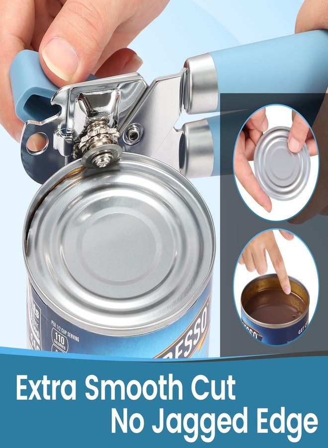 Vayvnt Heavy Duty Manual Can Opener with Magnet and Bottle Opener, Vayvnt Stainless Steel Can Opener, Oversized Handle Easy Use, Multifunctional Kitchen Essentials for Seniors, Sharp Blade&Smooth Edge, Blue - Image 5