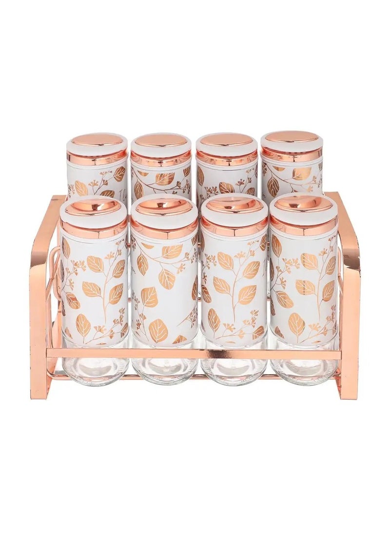 Oxford - Spices set of 9 pieces, stainless steel, Oxford white, SS-OX-263 - Image 1