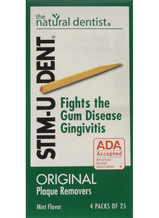 STIM-U-DENT Original Plaque Removers Mint -- 100 Toothpicks - Image 1