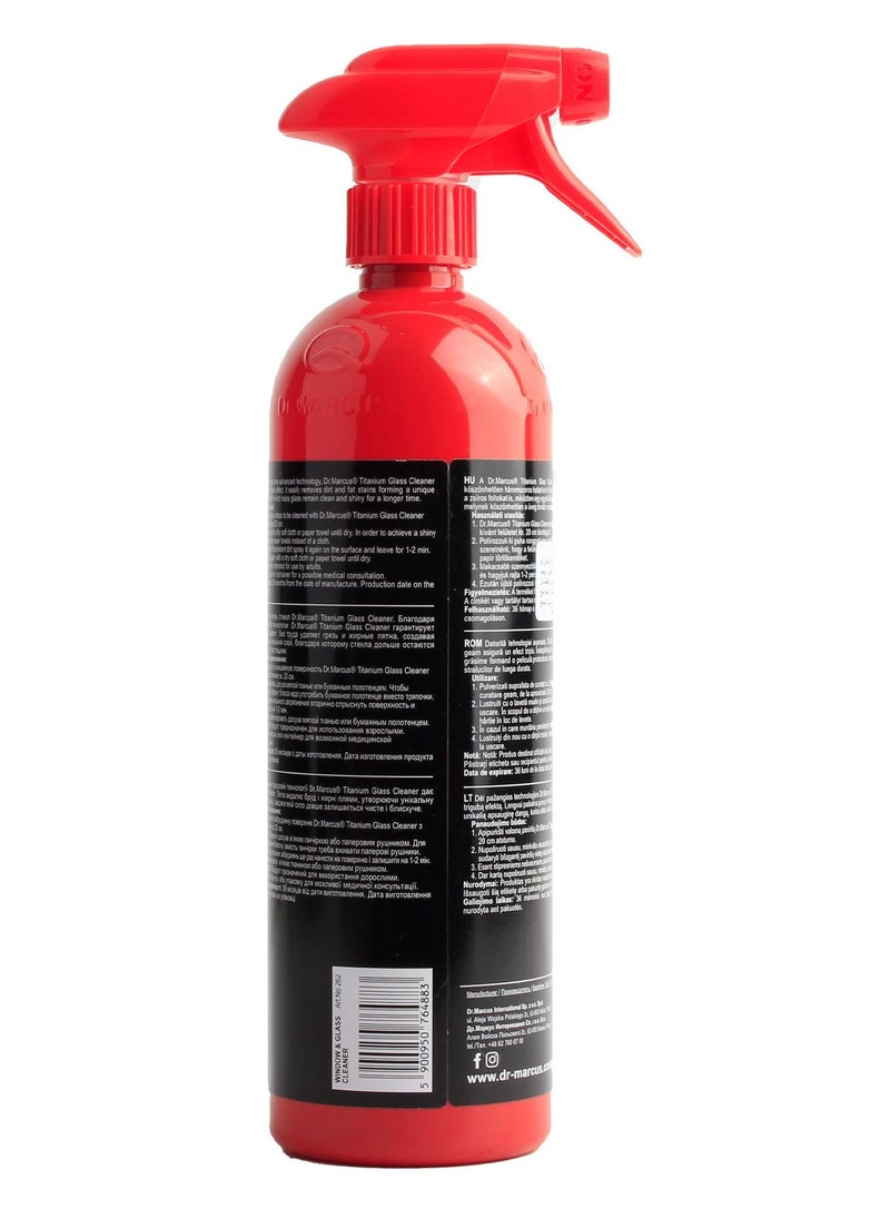 Dr.MARCUS Car Glass Cleaner With An Effective Formula To Eliminate And Remove Dirt And Dust And Add A Unique Shine, Large Bottle Of 750 Ml  - Image 2