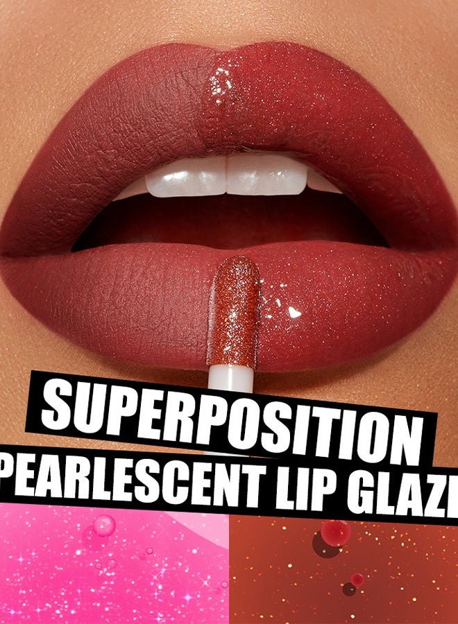 OCHEAL Plump Lips Fat Perks, Lip Glow Oil Deep Nourishing Moisturizing Glossy Long Lasting Lightweight Non Sticky Portable Lip Oil Lip Care to Fade Lines and Exfoliate Dead Skin for Women 4.8ml (#03) - Image 4