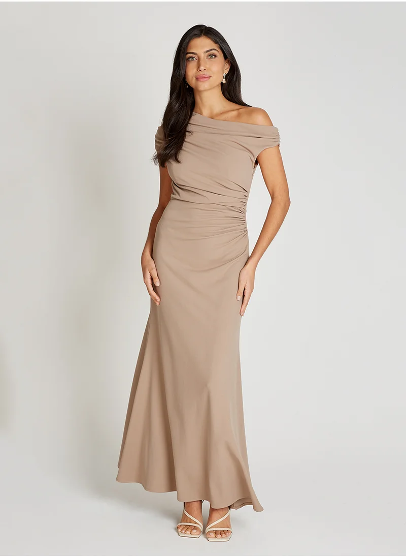 Little Mistress One Shoulder Asymetric Maxi Dress