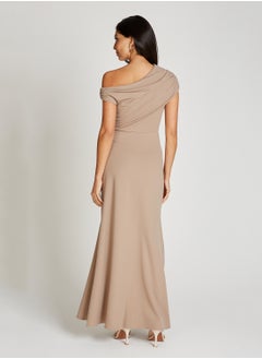 Little Mistress One Shoulder Asymetric Maxi Dress  - Image 2