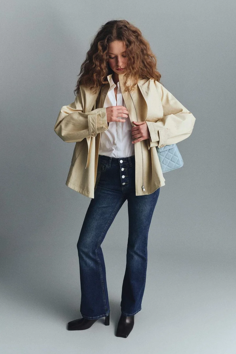 ديفاكتو Mia Flare Fit Normal Waist Long Jeans