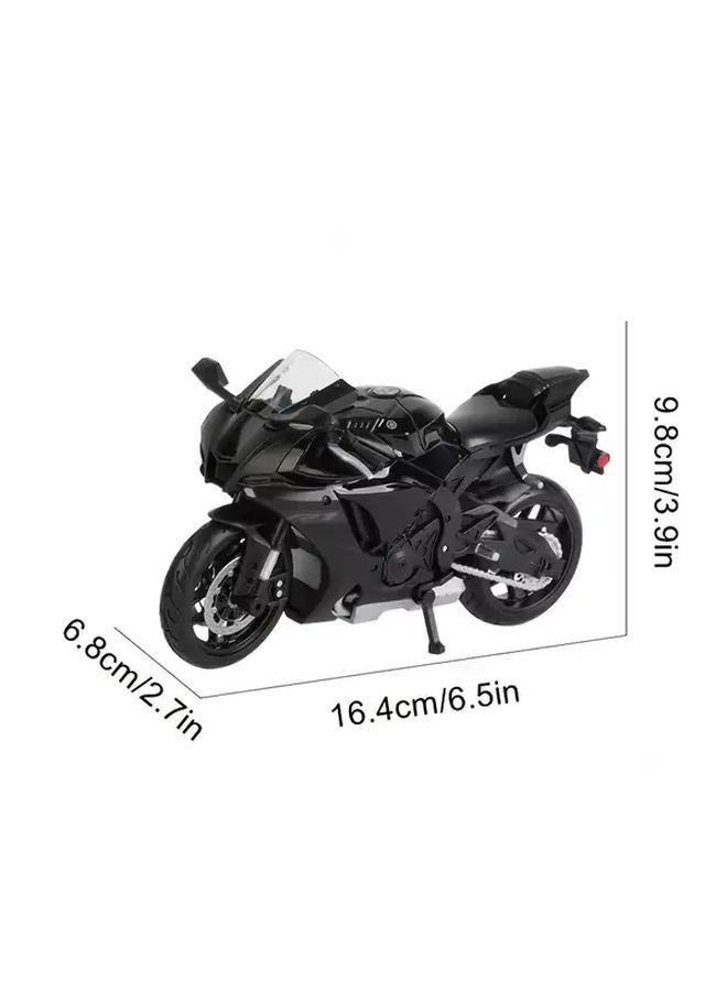 مايستو 1:12 نطاق ياماها YZF R1 2021 نموذج دراجة نارية أسود سبيكة الزنك متين - Image 3