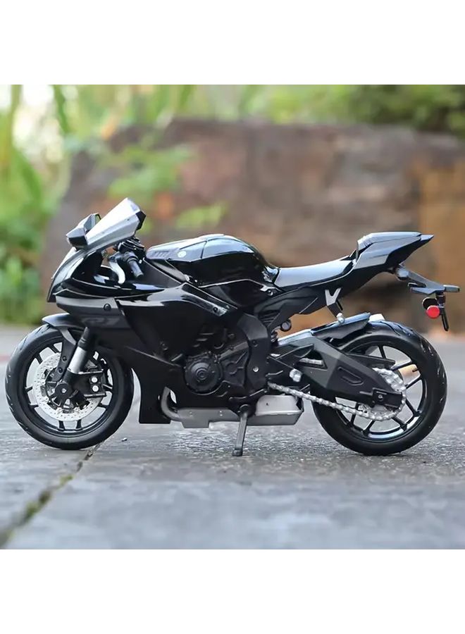 مايستو 1:12 نطاق ياماها YZF R1 2021 نموذج دراجة نارية أسود سبيكة الزنك متين - Image 5