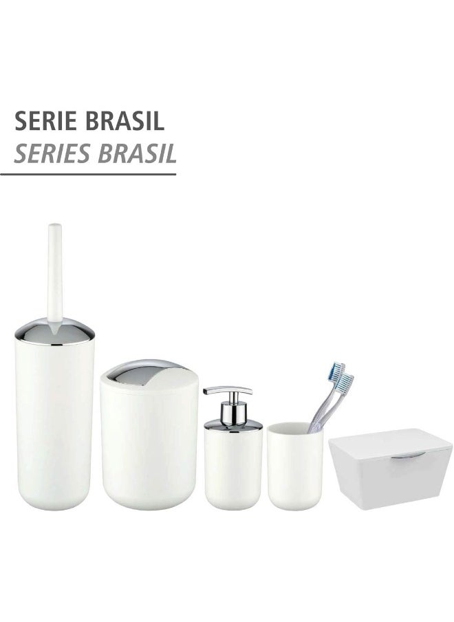 Wenko Wenko Brasil Swing Cover Bin, White, 2 L  - Image 5