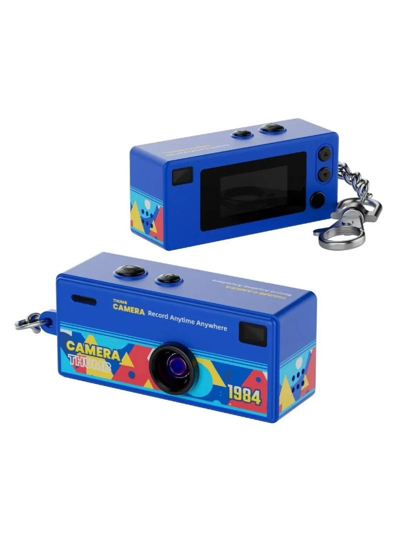 Mini 1080P Digital Camera with Built-in Screen & Retro Design | High-Definition Portable Keychain Video Recorder - Image 2