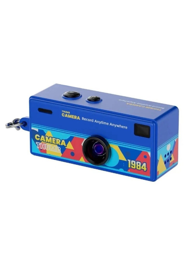 Mini 1080P Digital Camera with Built-in Screen & Retro Design | High-Definition Portable Keychain Video Recorder - Image 1