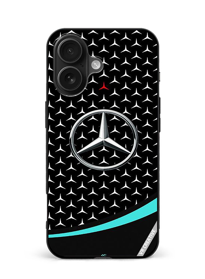 Protective Case Cover For Apple iPhone 16 Mercedes Amg Petronas F1 Design Multicolour