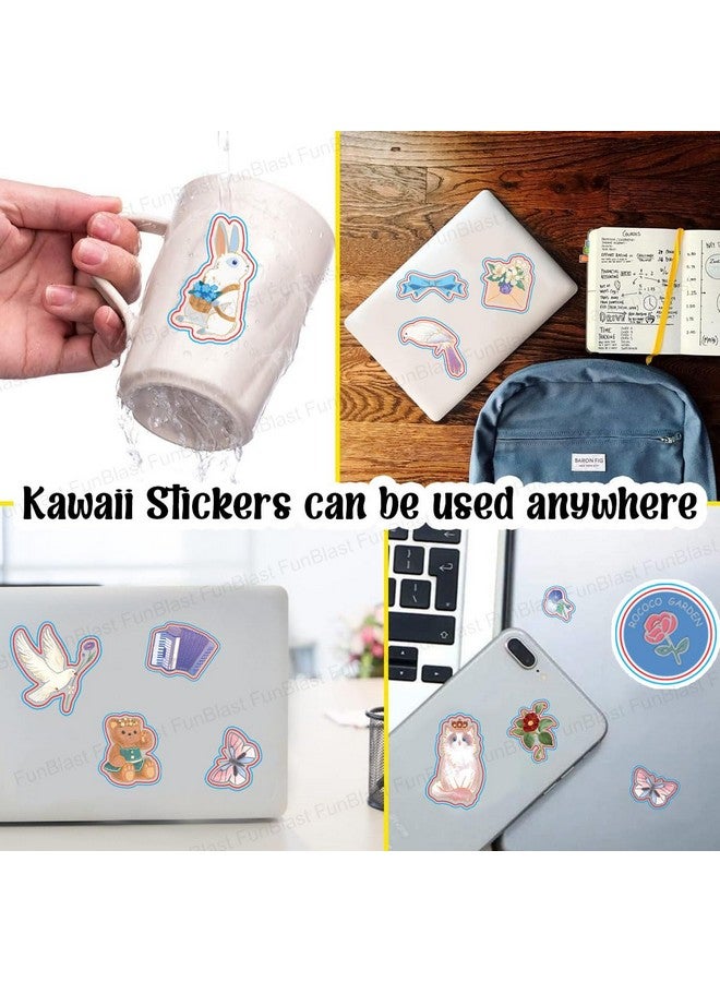 FunBlast Kawaii Stickers Set - 48 Sheet (340+ Pcs) DIY 3D Stickers for Girls, Aesthetic Sticker, Self-Adhesive Stickers, Stickers for Journaling, Scrapbooking, Cute Stickers Set (Green) - Image 4