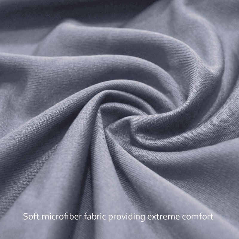 Biloban Pack and Play Sheets Fitted, 2 Pack Pack and Play Sheet Fits for Graco Pack n Play Mattress, Neutral Playard Sheets for Baby Boys and Girl, Grey & White - Image 5