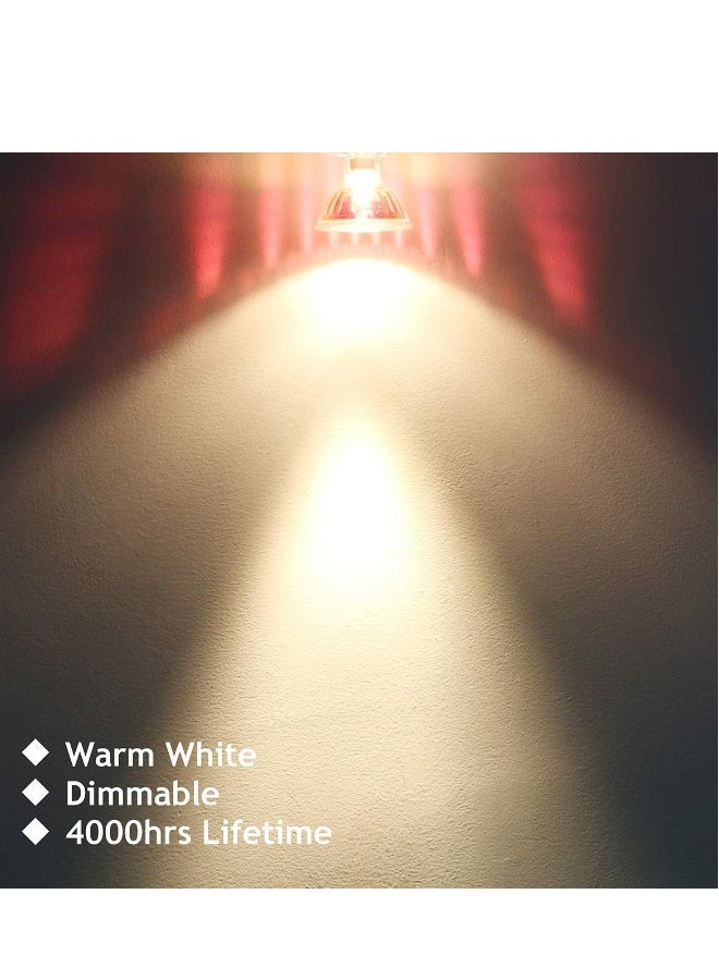 6 Pack MR16 Halogen Bulb Dimmable GU5.3 Spotlight Long Lifetime Warm White 36° Beam Angle Bi-Pin Base  - Image 4