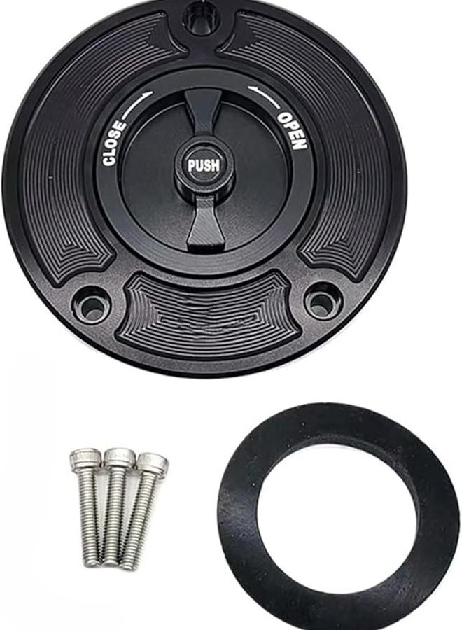 Black And Red Fuel Tank Gas Cap For Suzuki GSXR600 GSXR750 GSXR1000 2004 2020 - Image 2