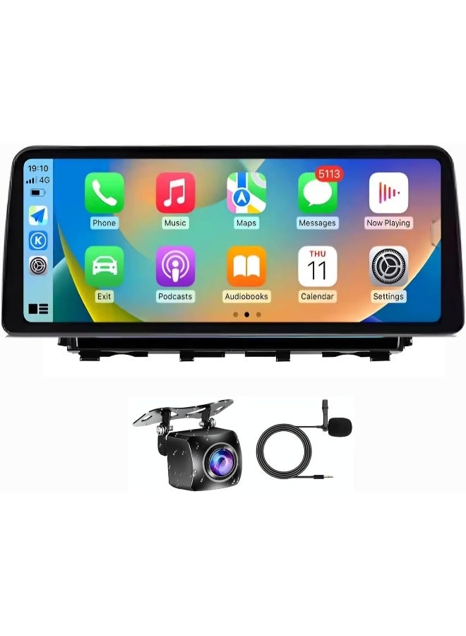 Vierex Fit Honda Civic Car Stereo Android Screen With Apple Carplay Android Auto Honda Civic 2016-2021 Fast Interface AHD Camera Included 4G&WIFI QLED (12.3" 4+32GB Carplay) - Image 1