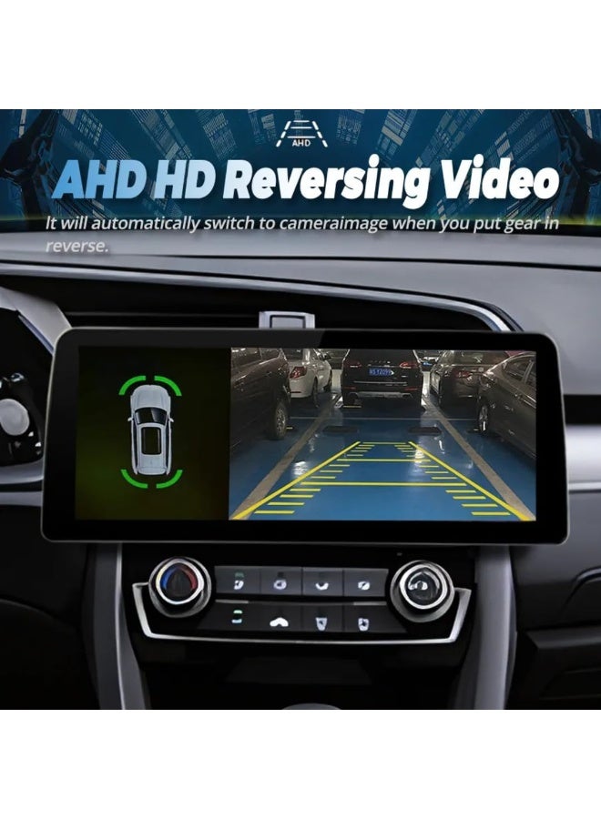 Vierex Fit Honda Civic Car Stereo Android Screen With Apple Carplay Android Auto Honda Civic 2016-2021 Fast Interface AHD Camera Included 4G&WIFI QLED (12.3" 4+32GB Carplay) - Image 4