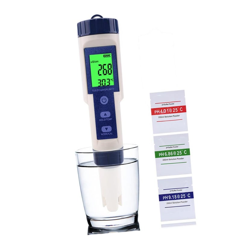 Veemoon Digital Tester for Saltwater Aquarium Multipurpose Portable Digital High Precision Water Quality Tester - Image 2
