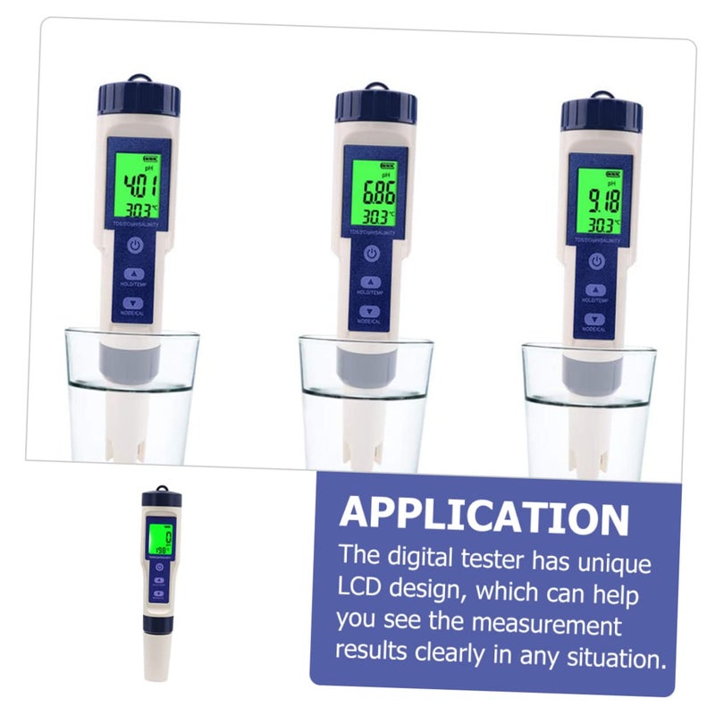 Veemoon Digital Tester for Saltwater Aquarium Multipurpose Portable Digital High Precision Water Quality Tester - Image 4