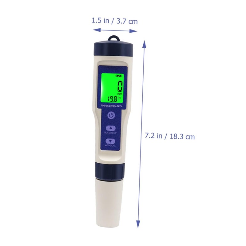 Veemoon Digital Tester for Saltwater Aquarium Multipurpose Portable Digital High Precision Water Quality Tester - Image 3