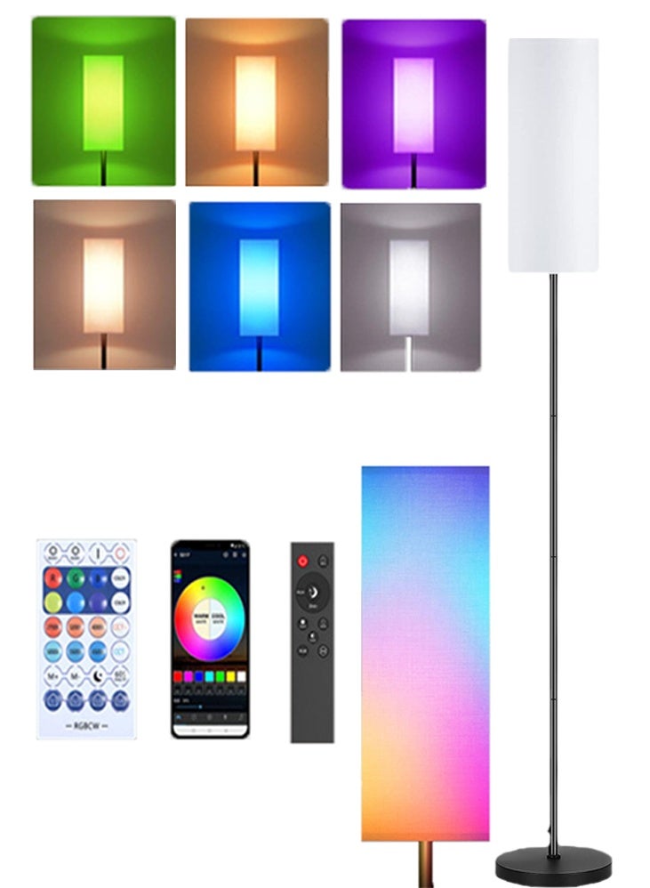 DMG TECH Floor Lamp Temperature Modern LED Standing Lamp Linen Lampshade Elegant High Light Stepless Dimming Floor Lamp - Image 1
