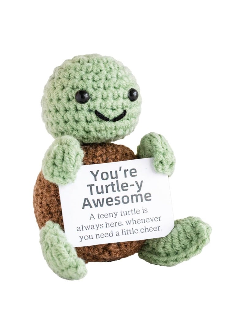 general Mini funny positive gifts, small handmade crochet animal cute items, ladies men's birthday gifts, emotionally inspiring decorations - Image 1