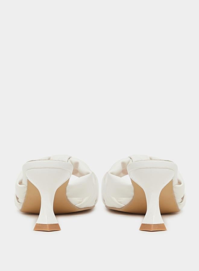 ستايلي صندل بكعب صغير متعدد الأشرطة المتقاطعة - Image 5