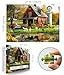 Blueforest Autumn Farm Jigsaw Puzzles 1000 Pieces for Adults Vintage Country Scene with Red Farmhouse Pickup Truck FamilyFriendly Countryside Puzzle Games with Reference Poster 276x197 - Image 4
