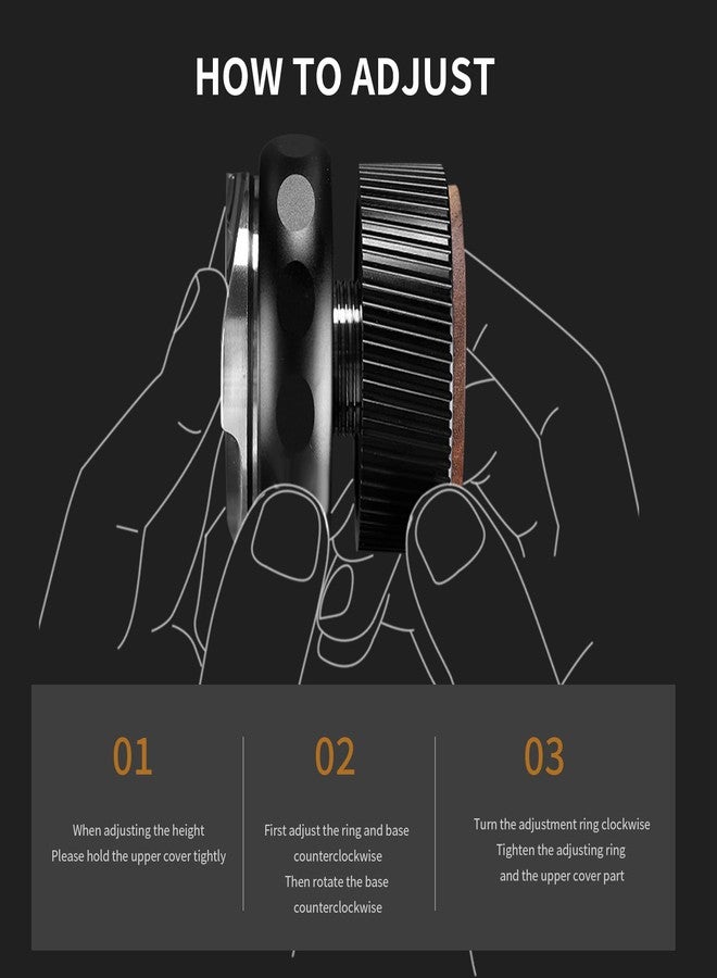 Bincoo 51mm Espresso Distribution Tool,Adjustable Depth Coffee Distribution-Espresso Coffee Leveler Tool for Bottomless Portafilter-Barista Espresso Accessories (51MM) - Image 4