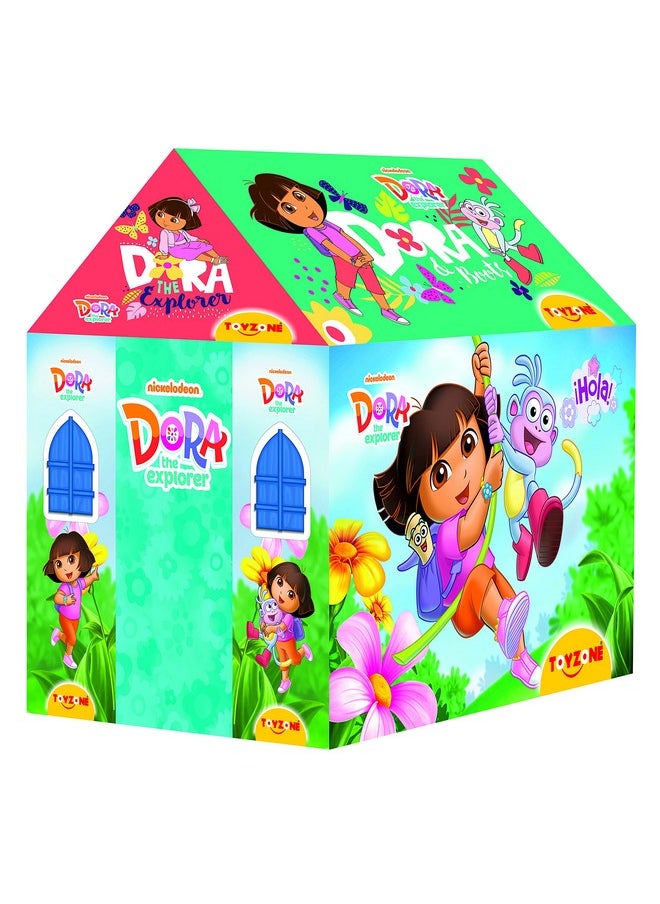 Toy Zone Toyzone Dora Tent House 5'' -45663 | Kids Play Tent House | Dora Kids Tent | Jumbo Size Extremely Light Weight | Outdoor & Indoor Play Tent with LED | Easy to Assemble | Boys & Girls age 3 + Years and Above  - Image 1