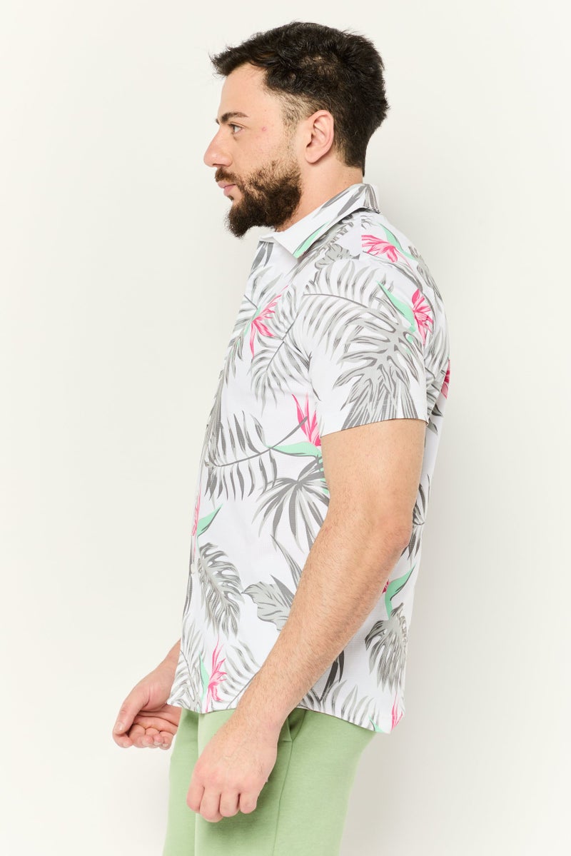 PUMA Puma x Palm Tree Crew Men Sportswear Fit Short Sleeve Golf Shirt, Multicolor - Image 3