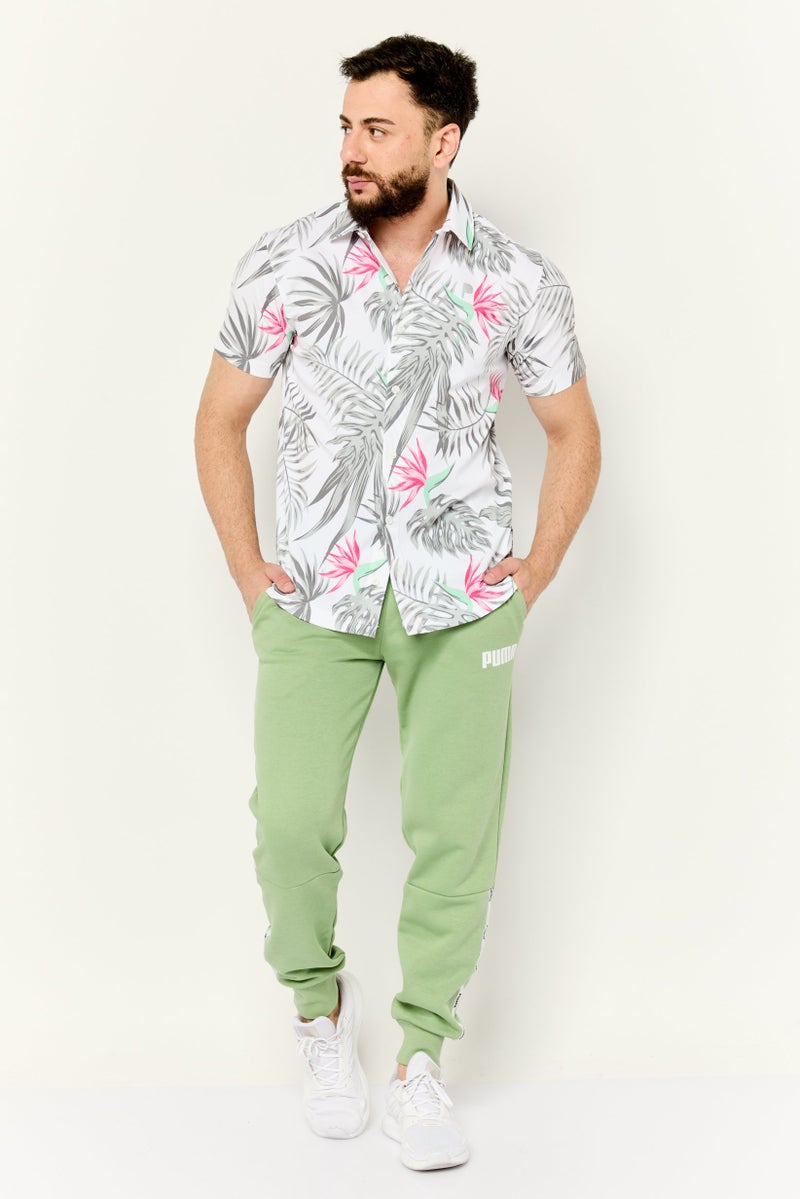 Puma x Palm Tree Crew Men Sportswear Fit Short Sleeve Golf Shirt, Multicolor - Image 2