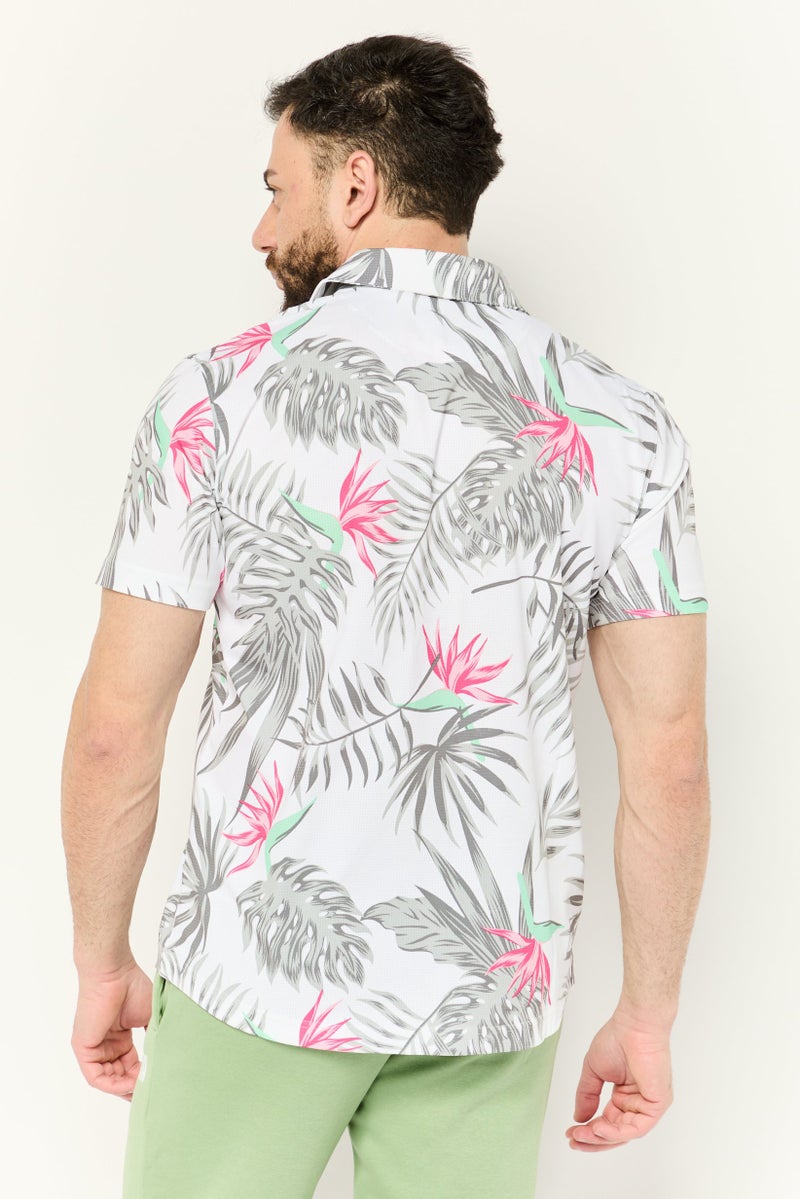 Puma x Palm Tree Crew Men Sportswear Fit Short Sleeve Golf Shirt, Multicolor - Image 2