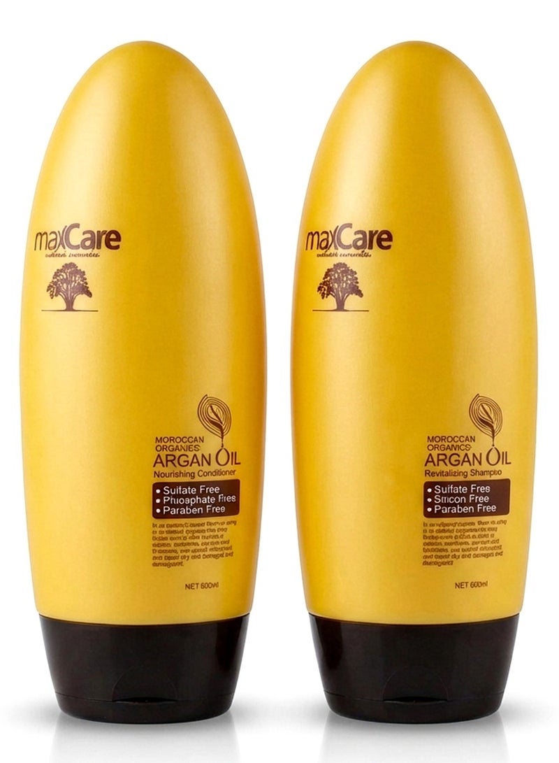 MaxCare Organic Moroccan Argan Oil  shampoo And Conditione - Image 3